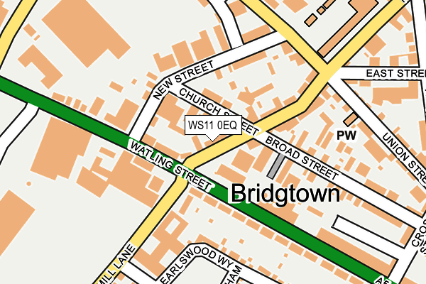 WS11 0EQ map - OS OpenMap – Local (Ordnance Survey) WS11 0EQ map - OS OpenMap – Local (Ordnance Survey)
