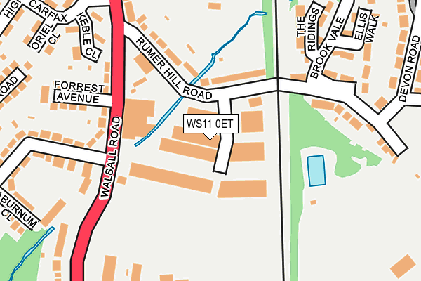 WS11 0ET map - OS OpenMap – Local (Ordnance Survey) WS11 0ET map - OS OpenMap – Local (Ordnance Survey)