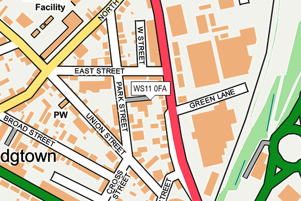 WS11 0FA map - OS OpenMap – Local (Ordnance Survey) WS11 0FA map - OS OpenMap – Local (Ordnance Survey)