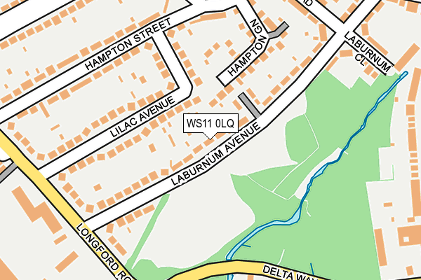WS11 0LQ map - OS OpenMap – Local (Ordnance Survey) WS11 0LQ map - OS OpenMap – Local (Ordnance Survey)