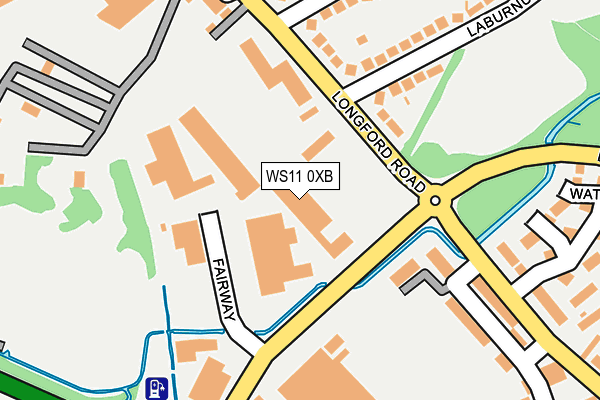 WS11 0XB map - OS OpenMap – Local (Ordnance Survey) WS11 0XB map - OS OpenMap – Local (Ordnance Survey)