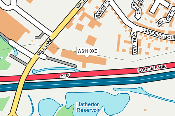 WS11 0XE map - OS OpenMap – Local (Ordnance Survey) WS11 0XE map - OS OpenMap – Local (Ordnance Survey)