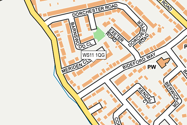 WS11 1QG map - OS OpenMap – Local (Ordnance Survey) WS11 1QG map - OS OpenMap – Local (Ordnance Survey)