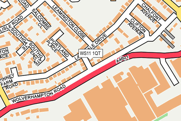 WS11 1QT map - OS OpenMap – Local (Ordnance Survey) WS11 1QT map - OS OpenMap – Local (Ordnance Survey)
