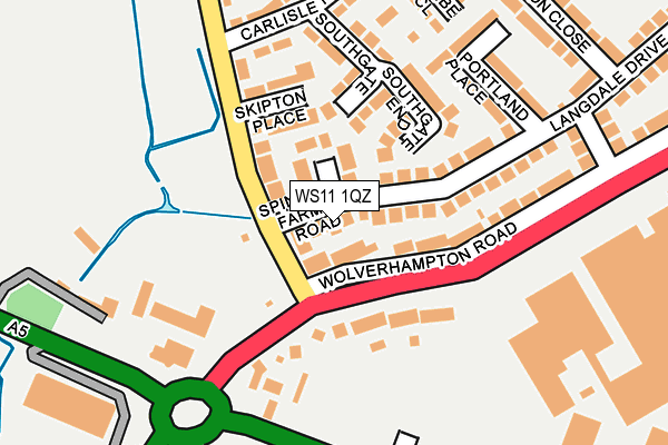 WS11 1QZ map - OS OpenMap – Local (Ordnance Survey) WS11 1QZ map - OS OpenMap – Local (Ordnance Survey)