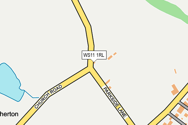 WS11 1RL map - OS OpenMap – Local (Ordnance Survey) WS11 1RL map - OS OpenMap – Local (Ordnance Survey)