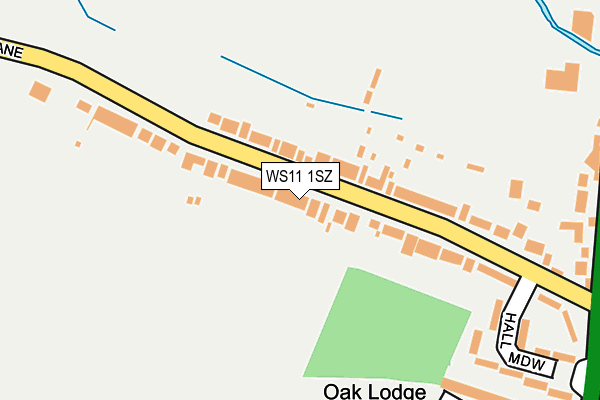 WS11 1SZ map - OS OpenMap – Local (Ordnance Survey) WS11 1SZ map - OS OpenMap – Local (Ordnance Survey)