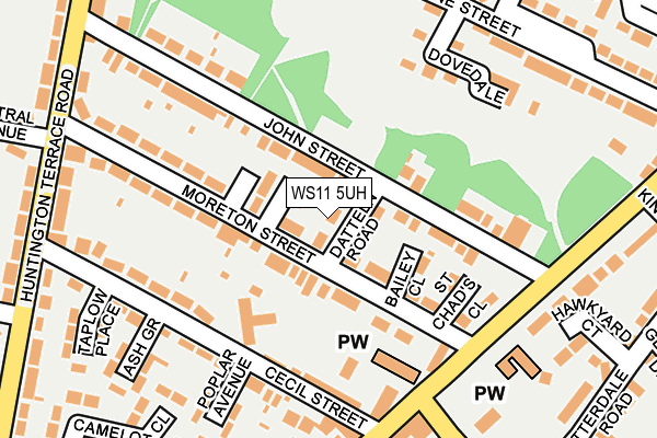 WS11 5UH map - OS OpenMap – Local (Ordnance Survey) WS11 5UH map - OS OpenMap – Local (Ordnance Survey)