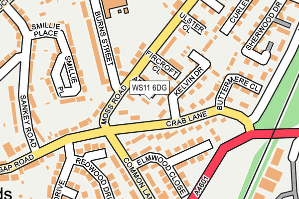 WS11 6DG map - OS OpenMap – Local (Ordnance Survey) WS11 6DG map - OS OpenMap – Local (Ordnance Survey)