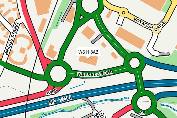 WS11 8AB map - OS OpenMap – Local (Ordnance Survey) WS11 8AB map - OS OpenMap – Local (Ordnance Survey)