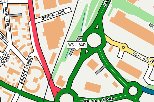 WS11 8XR map - OS OpenMap – Local (Ordnance Survey) WS11 8XR map - OS OpenMap – Local (Ordnance Survey)