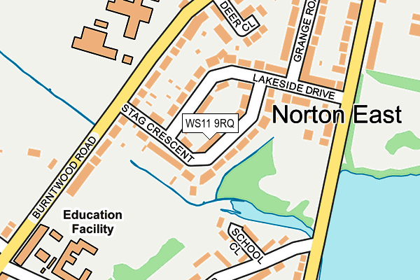 WS11 9RQ map - OS OpenMap – Local (Ordnance Survey) WS11 9RQ map - OS OpenMap – Local (Ordnance Survey)