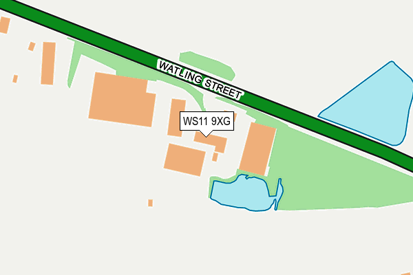 WS11 9XG map - OS OpenMap – Local (Ordnance Survey) WS11 9XG map - OS OpenMap – Local (Ordnance Survey)