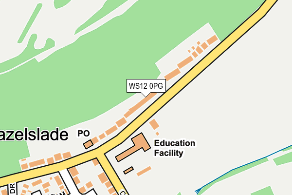 WS12 0PG map - OS OpenMap – Local (Ordnance Survey) WS12 0PG map - OS OpenMap – Local (Ordnance Survey)