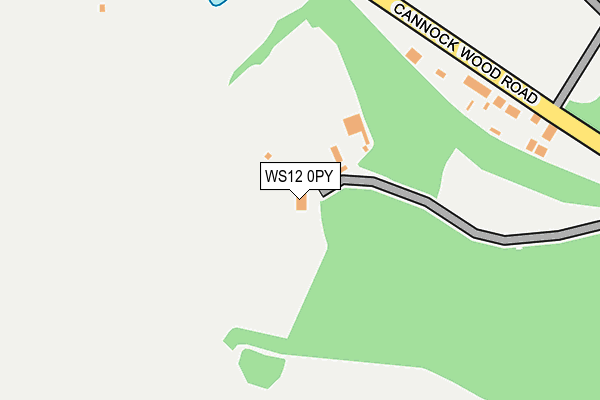 WS12 0PY map - OS OpenMap – Local (Ordnance Survey) WS12 0PY map - OS OpenMap – Local (Ordnance Survey)