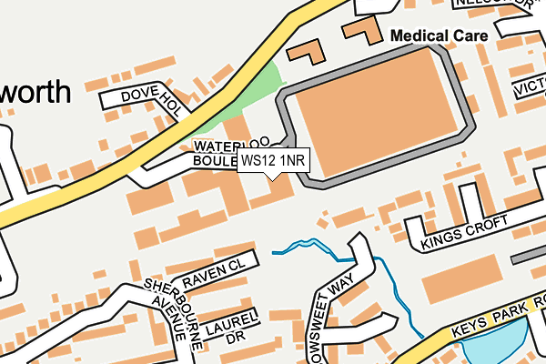WS12 1NR map - OS OpenMap – Local (Ordnance Survey) WS12 1NR map - OS OpenMap – Local (Ordnance Survey)