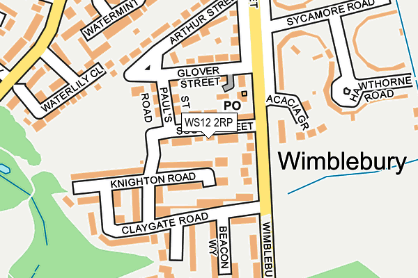 WS12 2RP map - OS OpenMap – Local (Ordnance Survey) WS12 2RP map - OS OpenMap – Local (Ordnance Survey)