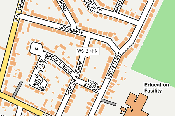 WS12 4HN map - OS OpenMap – Local (Ordnance Survey) WS12 4HN map - OS OpenMap – Local (Ordnance Survey)