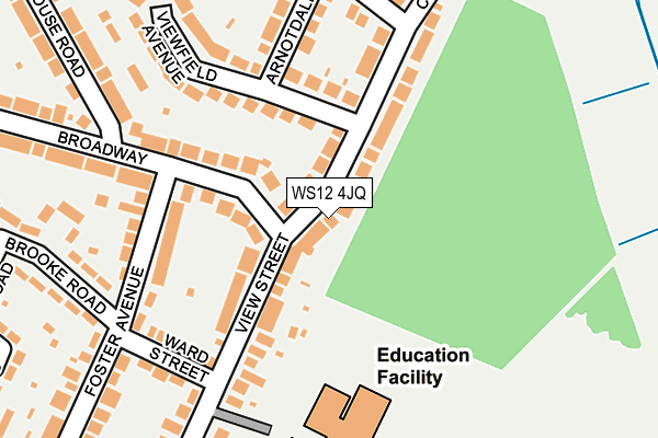 WS12 4JQ map - OS OpenMap – Local (Ordnance Survey) WS12 4JQ map - OS OpenMap – Local (Ordnance Survey)