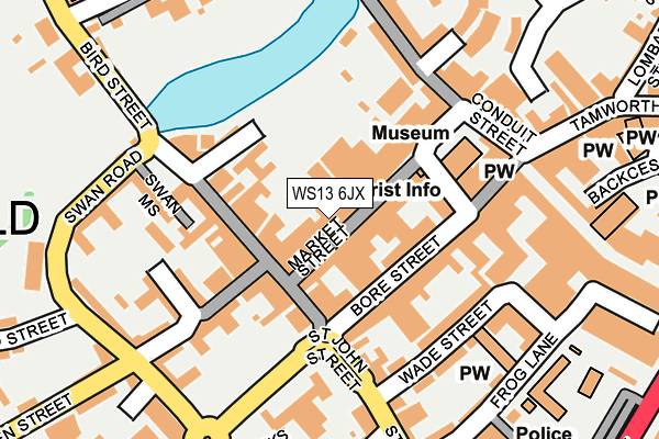 WS13 6JX map - OS OpenMap – Local (Ordnance Survey) WS13 6JX map - OS OpenMap – Local (Ordnance Survey)