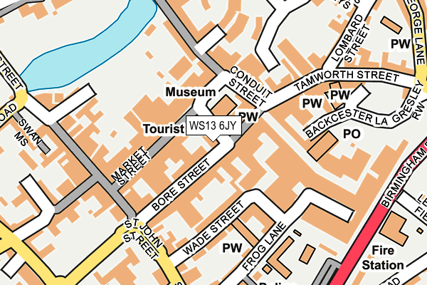 WS13 6JY map - OS OpenMap – Local (Ordnance Survey) WS13 6JY map - OS OpenMap – Local (Ordnance Survey)