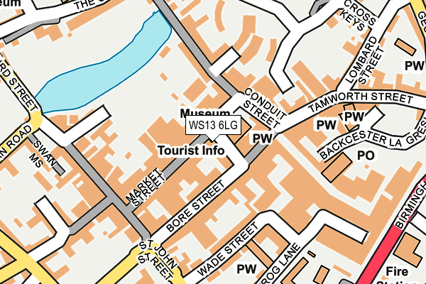 WS13 6LG map - OS OpenMap – Local (Ordnance Survey) WS13 6LG map - OS OpenMap – Local (Ordnance Survey)