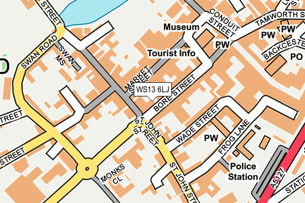 WS13 6LJ map - OS OpenMap – Local (Ordnance Survey) WS13 6LJ map - OS OpenMap – Local (Ordnance Survey)