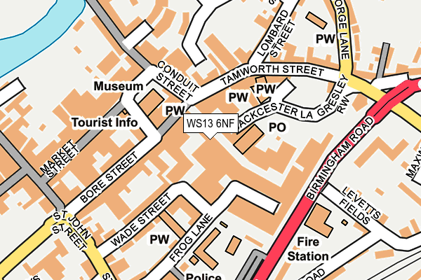 WS13 6NF map - OS OpenMap – Local (Ordnance Survey) WS13 6NF map - OS OpenMap – Local (Ordnance Survey)