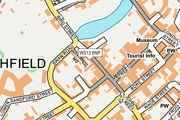 WS13 6NP map - OS OpenMap – Local (Ordnance Survey) WS13 6NP map - OS OpenMap – Local (Ordnance Survey)