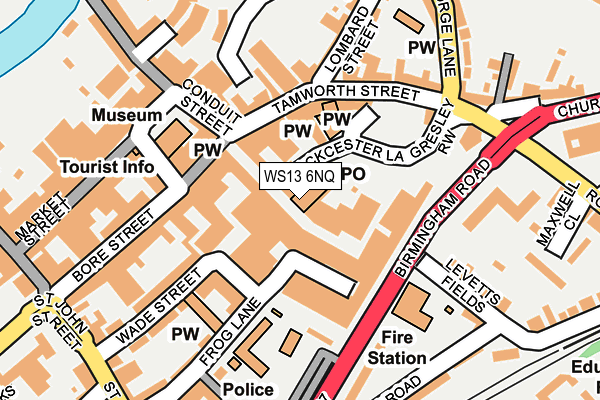WS13 6NQ map - OS OpenMap – Local (Ordnance Survey) WS13 6NQ map - OS OpenMap – Local (Ordnance Survey)