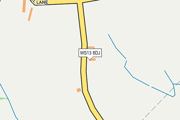 WS13 8DJ map - OS OpenMap – Local (Ordnance Survey) WS13 8DJ map - OS OpenMap – Local (Ordnance Survey)