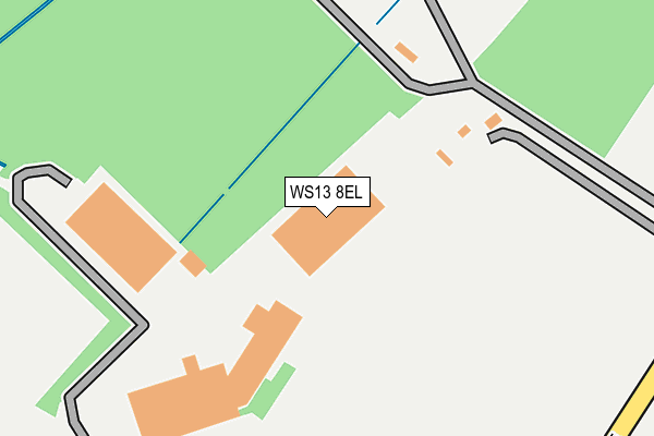 WS13 8EL map - OS OpenMap – Local (Ordnance Survey) WS13 8EL map - OS OpenMap – Local (Ordnance Survey)