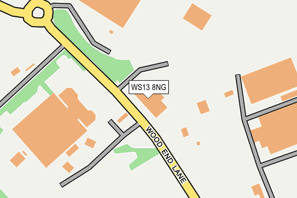 WS13 8NG map - OS OpenMap – Local (Ordnance Survey) WS13 8NG map - OS OpenMap – Local (Ordnance Survey)