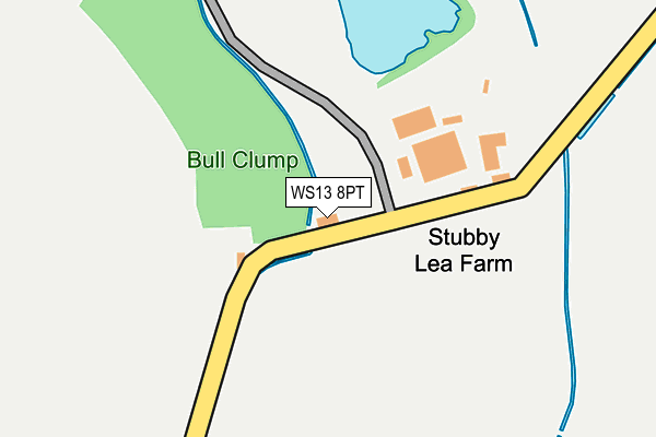 WS13 8PT map - OS OpenMap – Local (Ordnance Survey) WS13 8PT map - OS OpenMap – Local (Ordnance Survey)