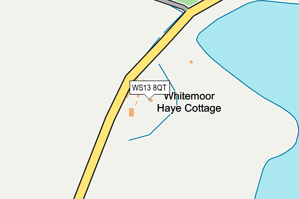 WS13 8QT map - OS OpenMap – Local (Ordnance Survey) WS13 8QT map - OS OpenMap – Local (Ordnance Survey)