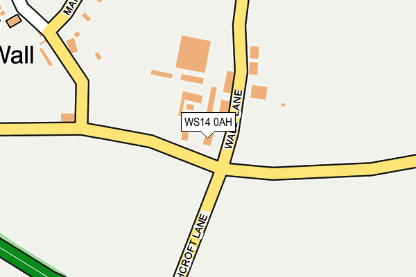 WS14 0AH map - OS OpenMap – Local (Ordnance Survey) WS14 0AH map - OS OpenMap – Local (Ordnance Survey)