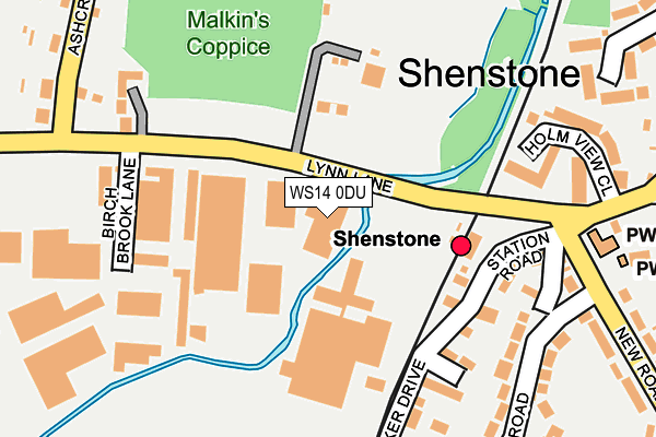 WS14 0DU map - OS OpenMap – Local (Ordnance Survey) WS14 0DU map - OS OpenMap – Local (Ordnance Survey)