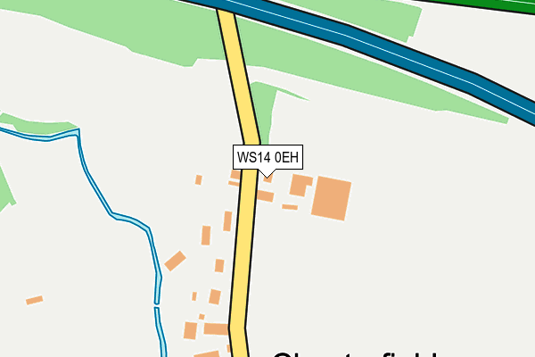WS14 0EH map - OS OpenMap – Local (Ordnance Survey) WS14 0EH map - OS OpenMap – Local (Ordnance Survey)