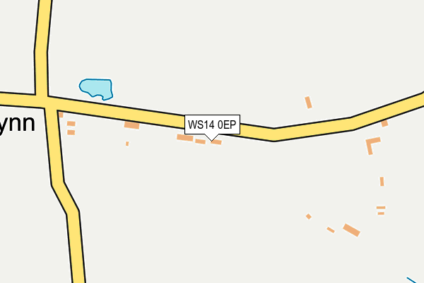 WS14 0EP map - OS OpenMap – Local (Ordnance Survey) WS14 0EP map - OS OpenMap – Local (Ordnance Survey)