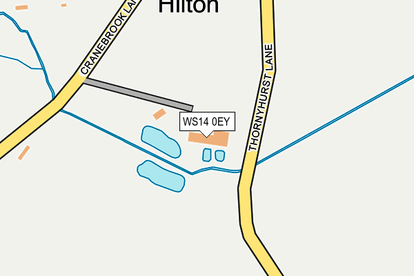WS14 0EY map - OS OpenMap – Local (Ordnance Survey) WS14 0EY map - OS OpenMap – Local (Ordnance Survey)