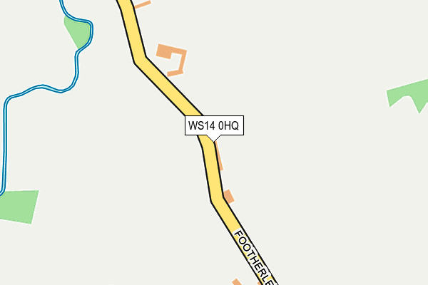 WS14 0HQ map - OS OpenMap – Local (Ordnance Survey)