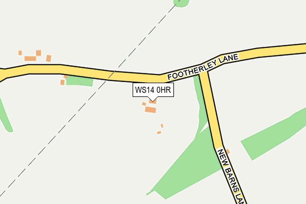 WS14 0HR map - OS OpenMap – Local (Ordnance Survey) WS14 0HR map - OS OpenMap – Local (Ordnance Survey)