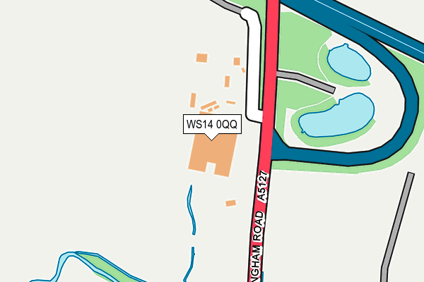 WS14 0QQ map - OS OpenMap – Local (Ordnance Survey) WS14 0QQ map - OS OpenMap – Local (Ordnance Survey)