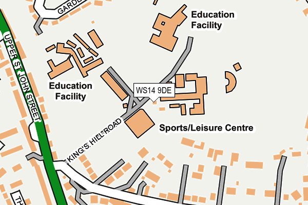WS14 9DE map - OS OpenMap – Local (Ordnance Survey) WS14 9DE map - OS OpenMap – Local (Ordnance Survey)