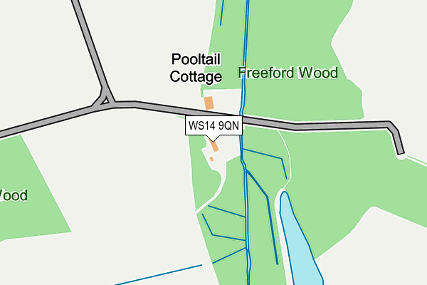 WS14 9QN map - OS OpenMap – Local (Ordnance Survey) WS14 9QN map - OS OpenMap – Local (Ordnance Survey)