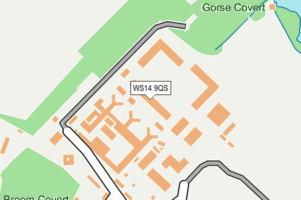WS14 9QS map - OS OpenMap – Local (Ordnance Survey) WS14 9QS map - OS OpenMap – Local (Ordnance Survey)