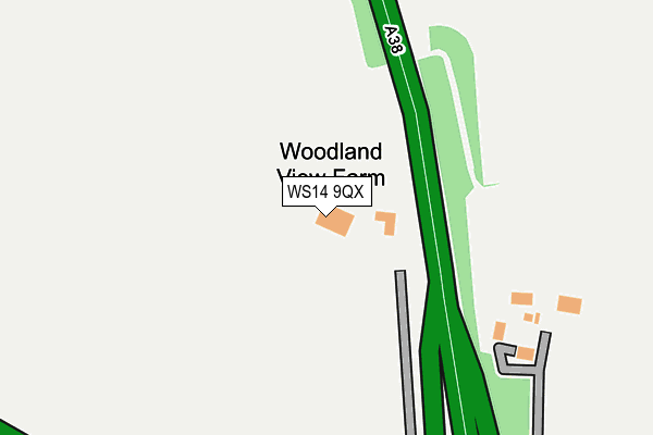 WS14 9QX map - OS OpenMap – Local (Ordnance Survey) WS14 9QX map - OS OpenMap – Local (Ordnance Survey)