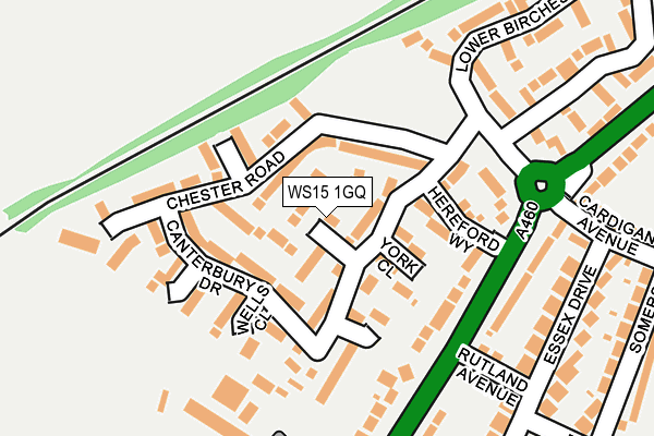 WS15 1GQ map - OS OpenMap – Local (Ordnance Survey) WS15 1GQ map - OS OpenMap – Local (Ordnance Survey)