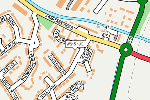 WS15 1JQ map - OS OpenMap – Local (Ordnance Survey) WS15 1JQ map - OS OpenMap – Local (Ordnance Survey)