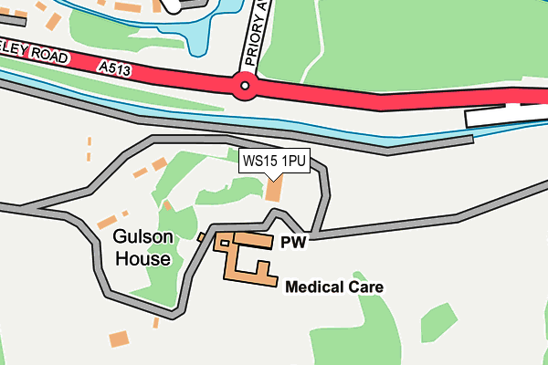 WS15 1PU map - OS OpenMap – Local (Ordnance Survey) WS15 1PU map - OS OpenMap – Local (Ordnance Survey)